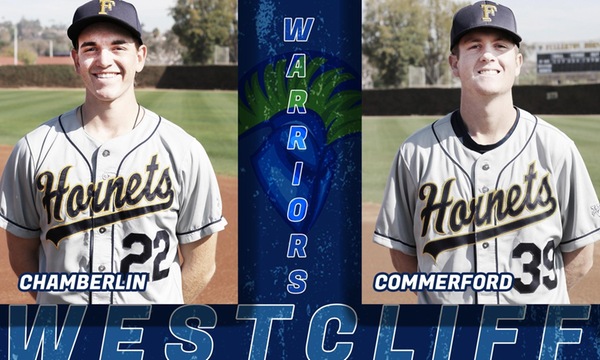 BASEBALL: CHAMBERLIN & COMMERFORD SIGN WITH WESTCLIFF