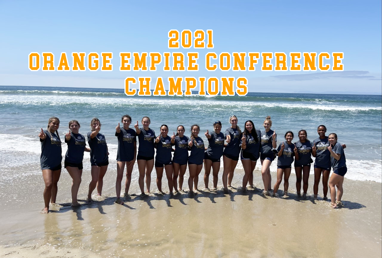 W. BEACH VOLLEYBALL: THE ORANGE EMPIRE CONFERENCE CHAMPS!
