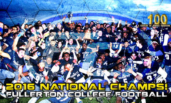 FOOTBALL: 2016 CCCAA STATE & NATIONAL CHAMPS!!!