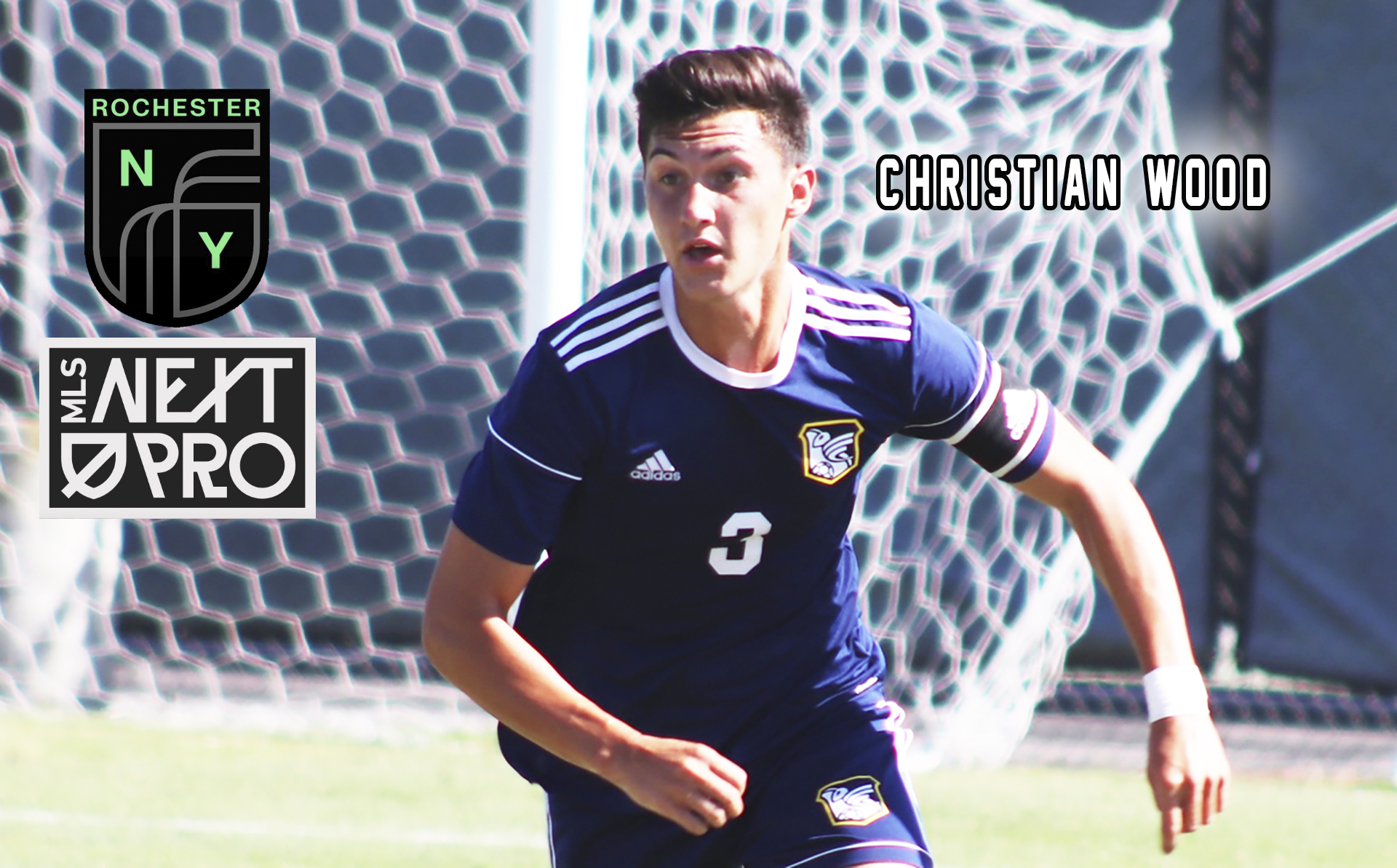 Christian signs a pro contract with Rochester New York FC.