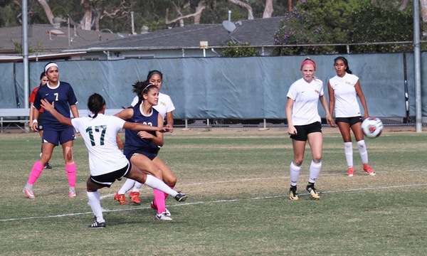 Brianna Remedios kicks in the game's only goal for the FC win.