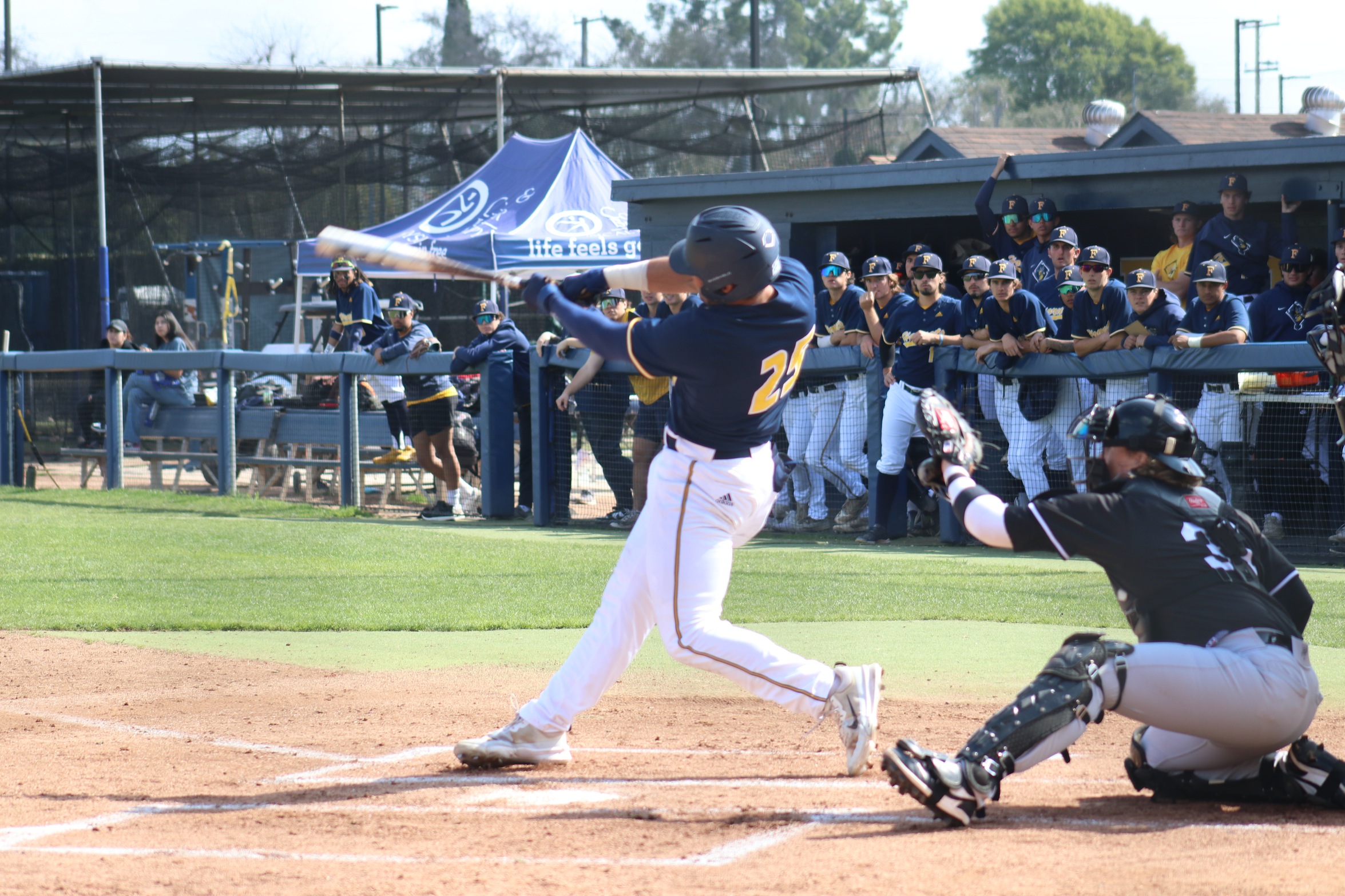 THREE HOME RUNS ON THE ROAD LIFTS FULLERTON PAST CYPRESS